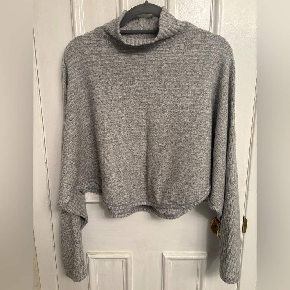 Anthropologie crop turtleneck sweater